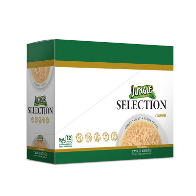 Jungle Selection 70 g Tavuklu Kedi Yaş Mama 12 Adet - 3