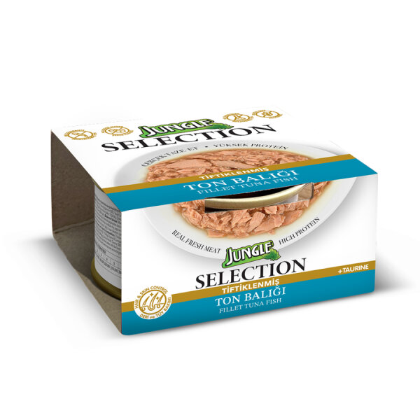 Jungle Selection 70 g Ton Balıklı Kedi Yaş Mama 12 Adet - 2