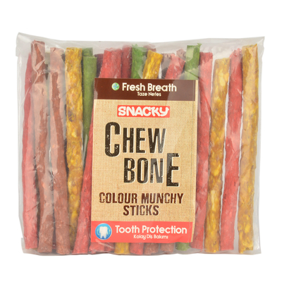 Snacky - Munch Renkli Çubuk 25 Adet 6'lı Kutu