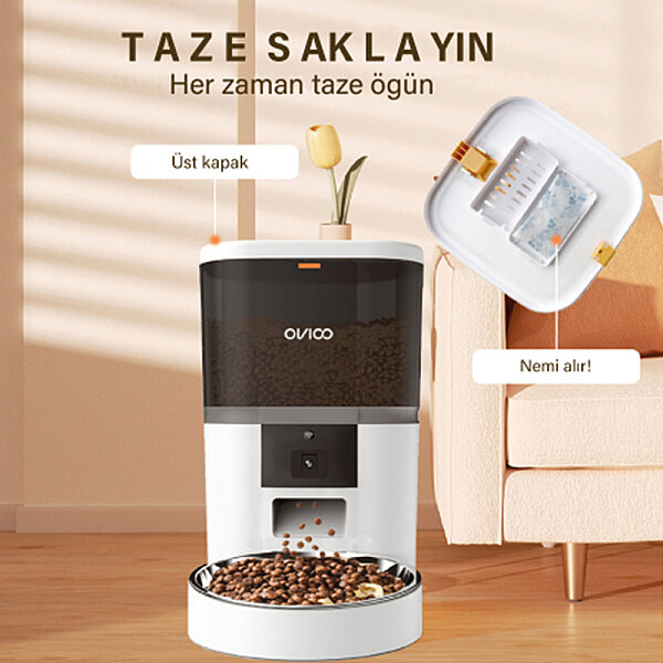 Otomatik Mama Makinesi 6 Lt Kameralı Wi-fi - Siyah - 8