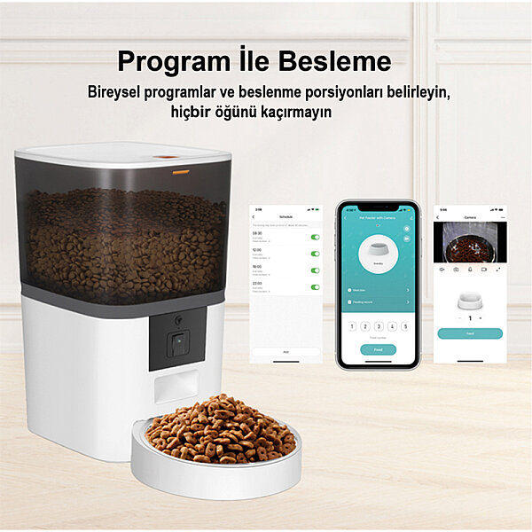 Otomatik Mama Makinesi 6 Lt Kameralı Wi-fi - Siyah - 9