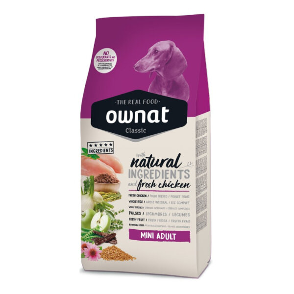 Ownat 8 kg Tavuklu Classic Mini Adult Köpek Maması - 1