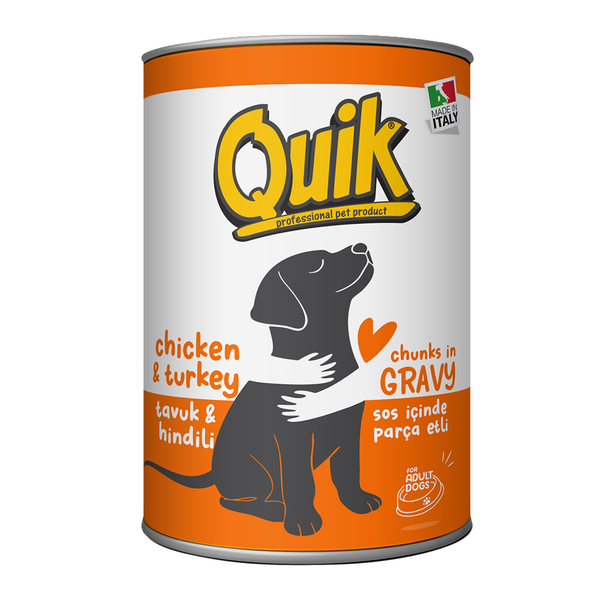 Quik Köpek 415 gr Tavuk-Hindi Konserve 24 Adet - 3