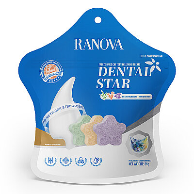 Ranova Kediler İçin Dondurularak Kurutulmuş Karışık Dental Ödül 36 gr - Ranova