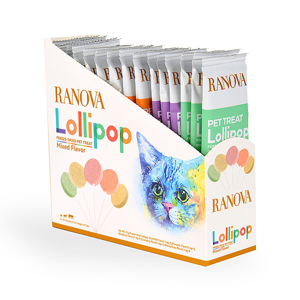 Ranova Kediler için Karışık Lezzetli Lolipop *1.4g *15'li - 2