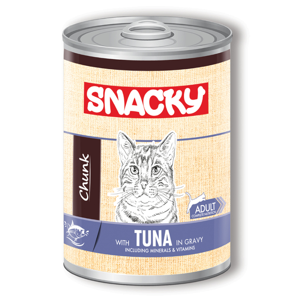 Snacky 12'li Koli-400 gr Chunk Ton Balık.Yetiş.Kedi