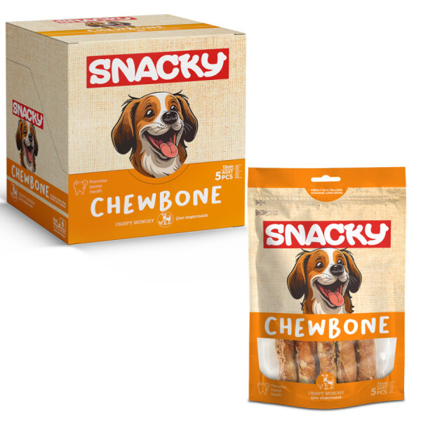 Snacky Çıtır Munchy Köpek Ödül 5'li *13cm *100g *6 Paket - 1