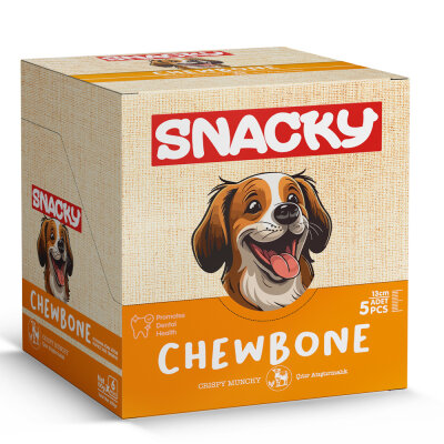 Snacky Çıtır Munchy Köpek Ödül 5'li *13cm *100g *6 Paket - 3