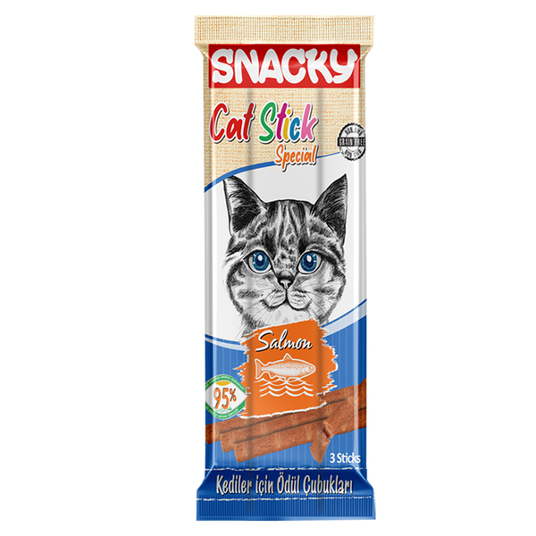 Snacky Kedi Stick Ödül Somonlu 3*5 gr-25 Adet