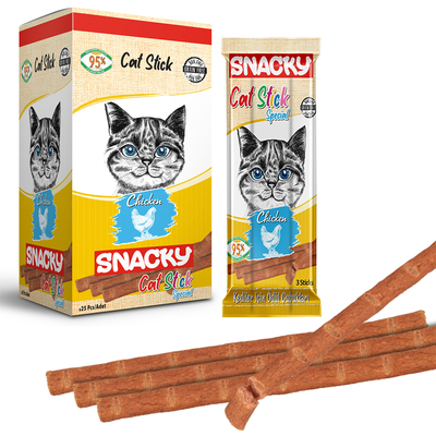 Snacky - Snacky Kedi Stick Ödül Tavuklu 3*5 gr-25 Adet