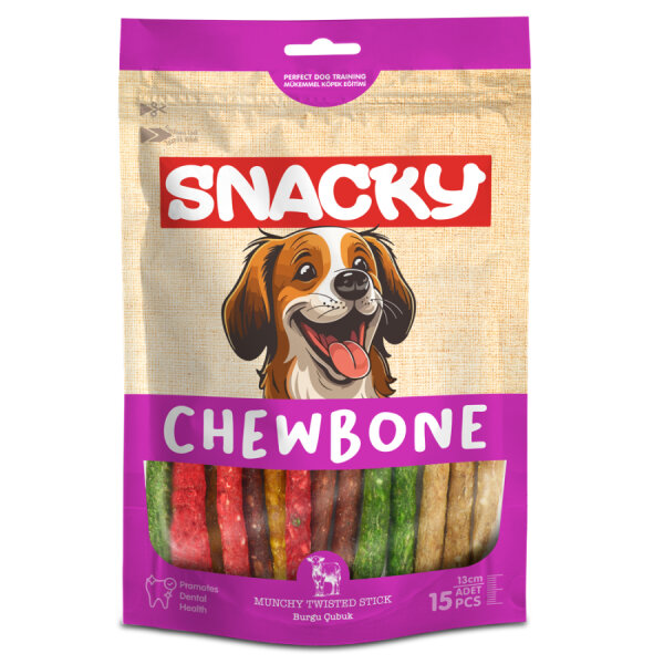 Snacky Munchy Köpek Burgu Çubuk 15'li *13cm *105g *6 Paket - 2