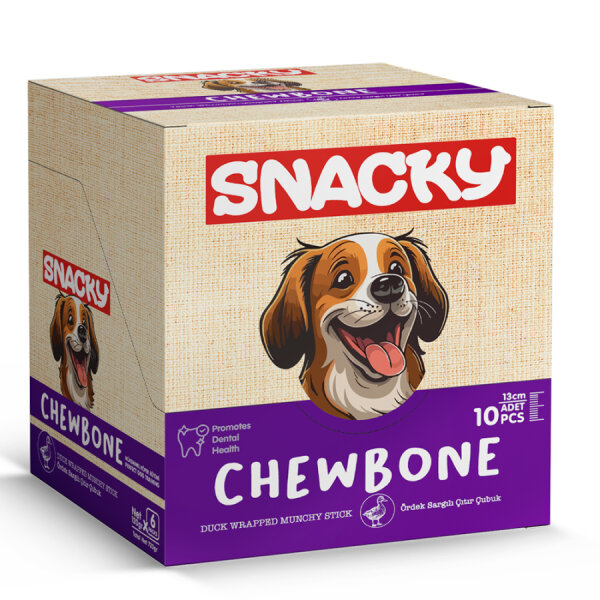 Snacky Munchy Ördek Sargılı Köpek Ödül 10'lu *13cm *120g *6 Paket - 2