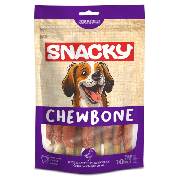 Snacky Munchy Ördek Sargılı Köpek Ödül 10'lu *13cm *120g *6 Paket - 3