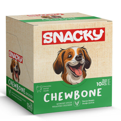 Snacky Munchy Tavuk Sargılı Köpek Ödül 10'lu *13cm *120g *6 Paket - 2