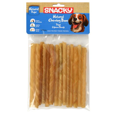 Snacky - Snacky Natural Köpek Burgu 15'li *13cm *105g *10 Paket 