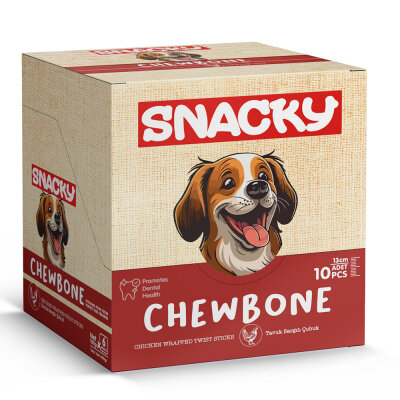 Snacky T. Tavuk Sargılı Çubuk Köpek Ödül 10'lu *13cm *100g *6 Paket. - 2
