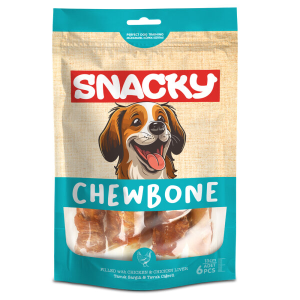 Snacky Tavuk&Ciger Sargılı Köpek Ödülü 6'lı *13cm 168gr *6 Paket - 2