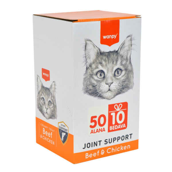 Wanpy Bone Support Sığır Eti&Tavuk 12'li-F.Krema Ödül 5x14gr - 1