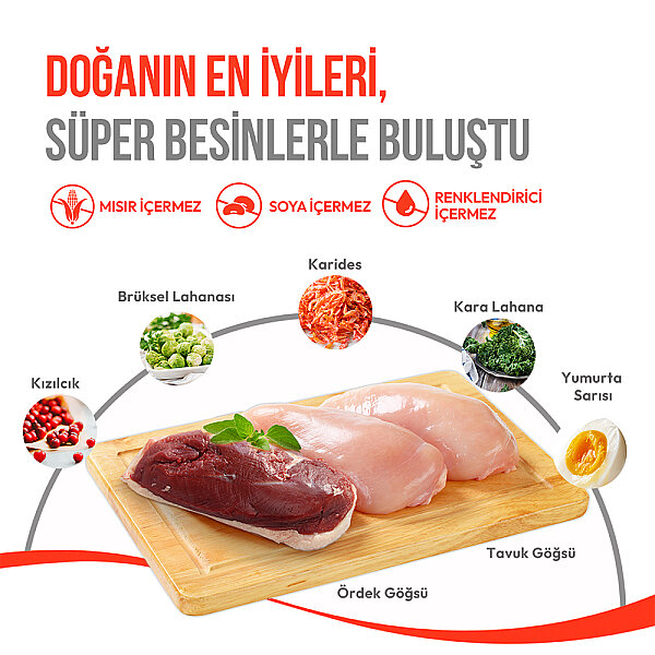 Wanpy Dondurularak Kurutulmuş Fluffy Toppers - Ördek, Brüksel ve Kara Lahana - 30g - 6