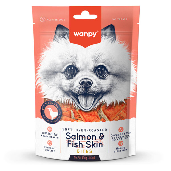 Wanpy Gerçek Somon Dilimleri 100 gr FA-31 Köpek Ödülü - 1