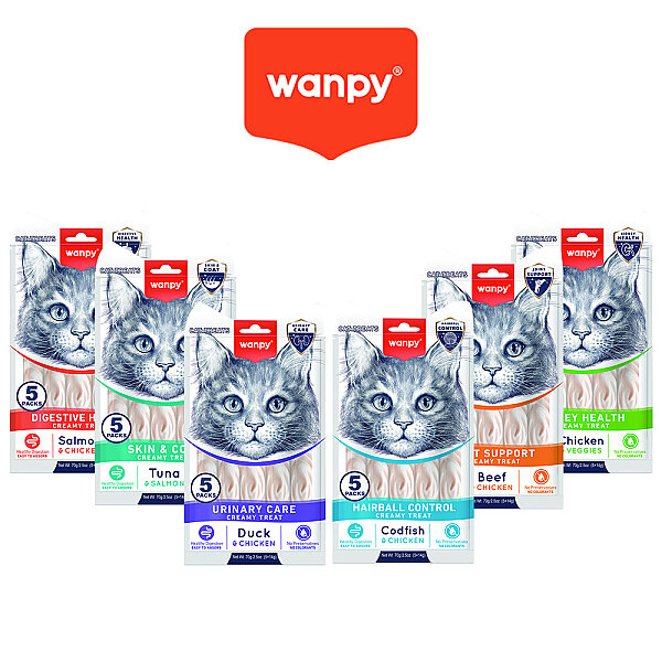 Wanpy Fonksiyonel Krema Kedi Ödül Seti 6 Çeşit - 72 Paket - 1