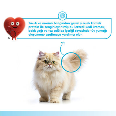 Wanpy Hairball Control Morina balığı&Tavuk 12'li-F.Krema Ödül 5x14gr - 4