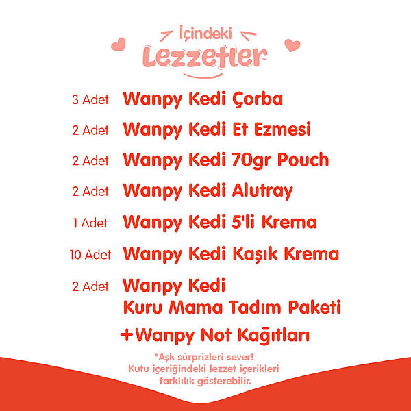 Wanpy Kalp Temalı Kutu Seti Kedi_1 Kutu - 3