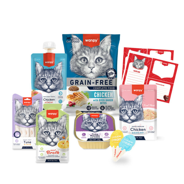 Wanpy Kalp Temalı Kutu Seti Kedi_6'lı Koli - 2