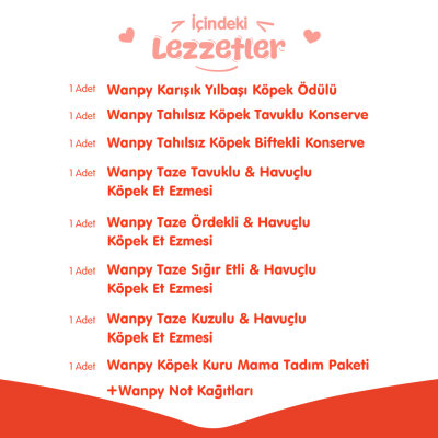 Wanpy Kalp Temalı Kutu Seti Köpek_6'lı Koli - 3