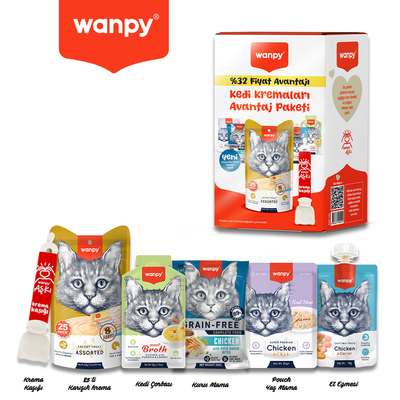 Wanpy - Wanpy Kedi Krema Avantaj Paketi _ 6'lı Koli