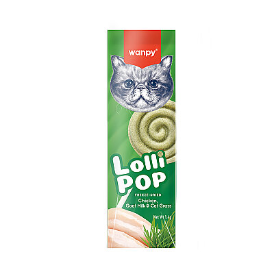 Wanpy Kediler İçin Dondurularak Kurutulmuş Lolipop - Kedi Otu - 1.4 g*10'lu - Wanpy