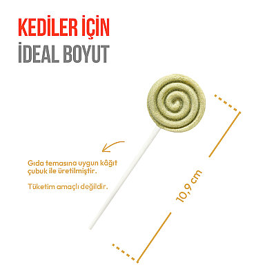Wanpy Kediler İçin Dondurularak Kurutulmuş Lolipop - Kedi Otu - 1.4 g*10'lu - 2