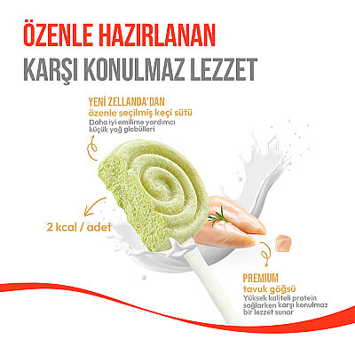 Wanpy Kediler İçin Dondurularak Kurutulmuş Lolipop - Kedi Otu - 1.4 g*10'lu - 4