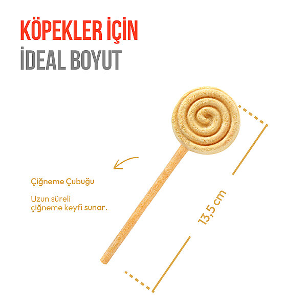 Wanpy Köpekler İçin Dondurularak Kurutulmuş Lolipop - Balkabaklı - 6 g*10'lu - 3