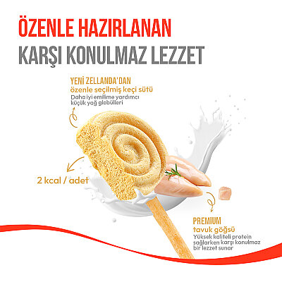 Wanpy Köpekler İçin Dondurularak Kurutulmuş Lolipop - Balkabaklı - 6 g*10'lu - 4