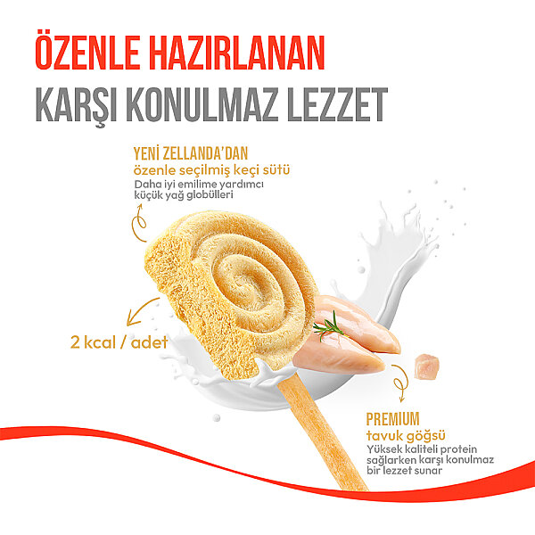 Wanpy Köpekler İçin Dondurularak Kurutulmuş Lolipop - Balkabaklı - 6 g*10'lu - 4