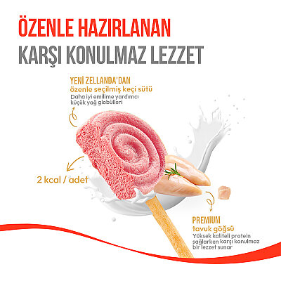 Wanpy Köpekler İçin Dondurularak Kurutulmuş Lolipop - Yaban Mersinli - 6 g*10'lu - 4
