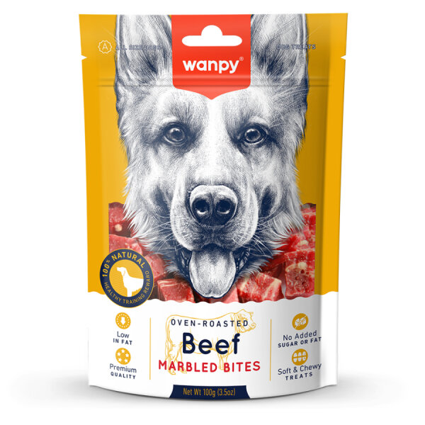 Wanpy Marbled Köpek Ödül Et Parçaları 100 g - 1