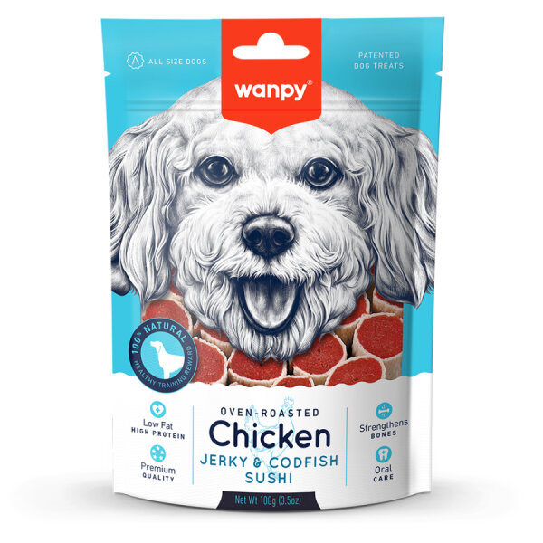 Wanpy Tavuklu&Morina Balıklı 100 gr CC-02 Köpek Ödülü - 1