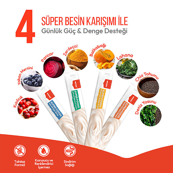 Wanpy Superfood Karışık 4 Lezzet 100'lü Krema Kedi Ödülü 100*14 gr - 2