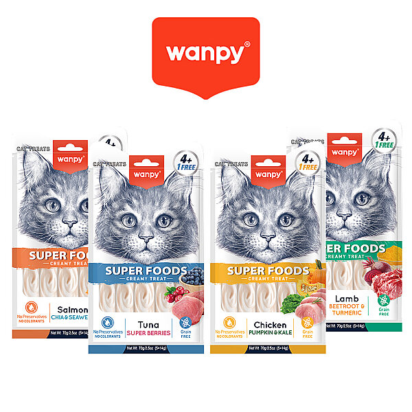 Wanpy Superfood Krema Kedi Ödül Seti 4 Çeşit - 48 Paket - 1