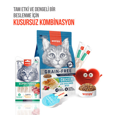 Wanpy Superfood Kuzulu, Pancar & Zerdeçallı 12’li – Krema Kedi Ödülü 5×14 g - 6