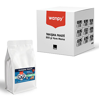 Wanpy Tahılsız Kuzulu Yetişkin Köpek Maması 500 gr - 24 Adet - Wanpy