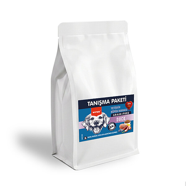 Wanpy Tahılsız Ördekli Yetişkin Köpek Maması 500 gr - 24 Adet - 2