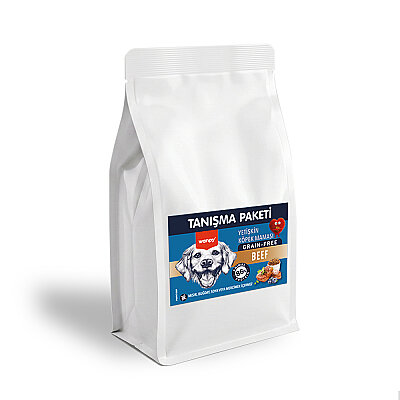 Wanpy Tahılsız Sığır Etli Yetişkin Köpek Maması 500 gr - 24 Adet - 2