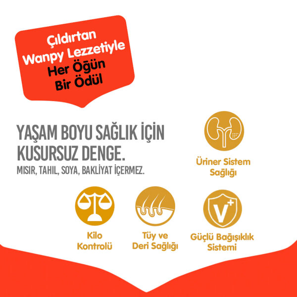 Wanpy Tahılsız Somon&Tuna Kısırlaştırılmış Kedi Maması 1,5 kg - 4