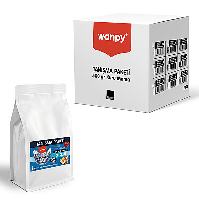 Wanpy Tahılsız Tavuklu Yavru Kedi Maması 500 gr - 24 Adet - Wanpy