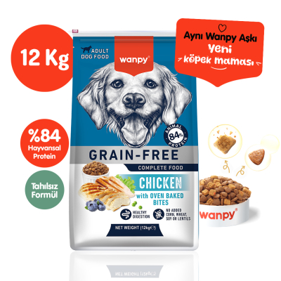 Wanpy Tahılsız Tavuklu Yetişkin Köpek Maması 12 kg - Wanpy