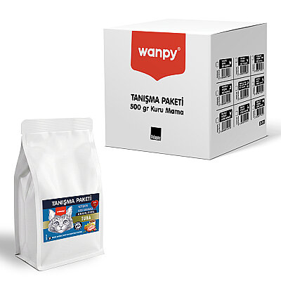 Wanpy Tahılsız Ton Balıklı Yetişkin Kedi Maması 500 gr - 24 Adet - Wanpy