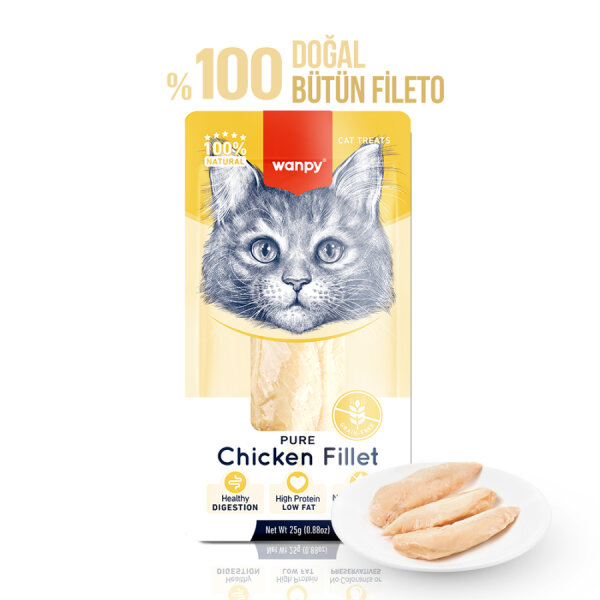 Wanpy Tavuk Fileto 25g Kedi Ödülü - 1